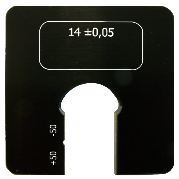 Gabarit de perçage limite dun côté DIN 7162 / 7163 >6-10mm Largeur:3mm